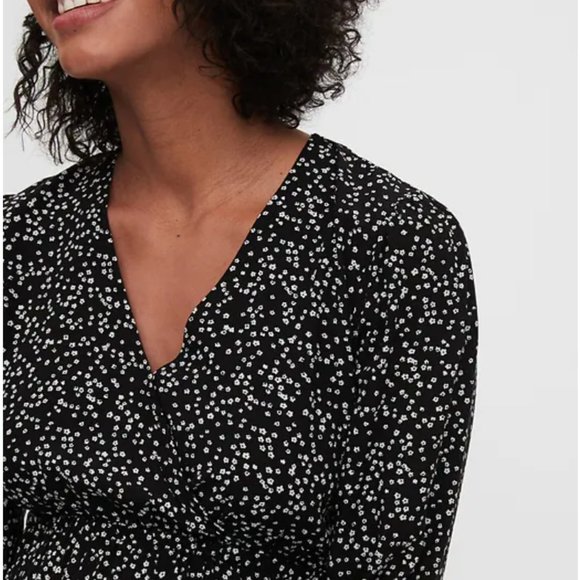 Gap Maternity Crossover Midi Dress black - Picture 4 of 4